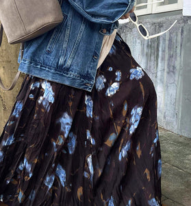 Floral Print Maxi Skirt