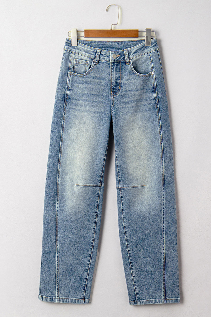 Classic Fit Straight Leg Denim Jeans