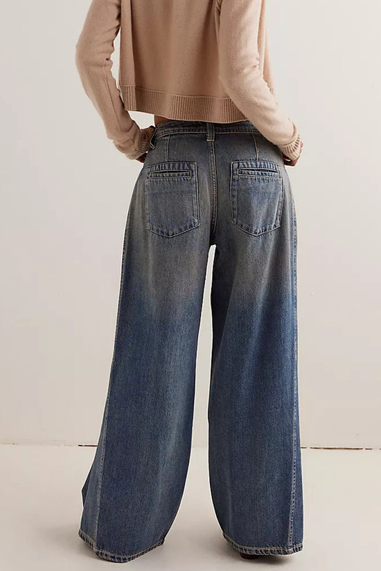 Relaxed Fit Straight Leg Jeans