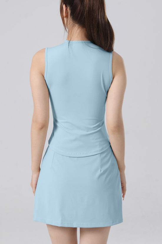 Sleeveless Athletic Skirt Set