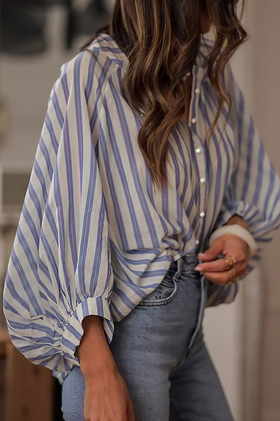 Striped Loose Fit Blouse