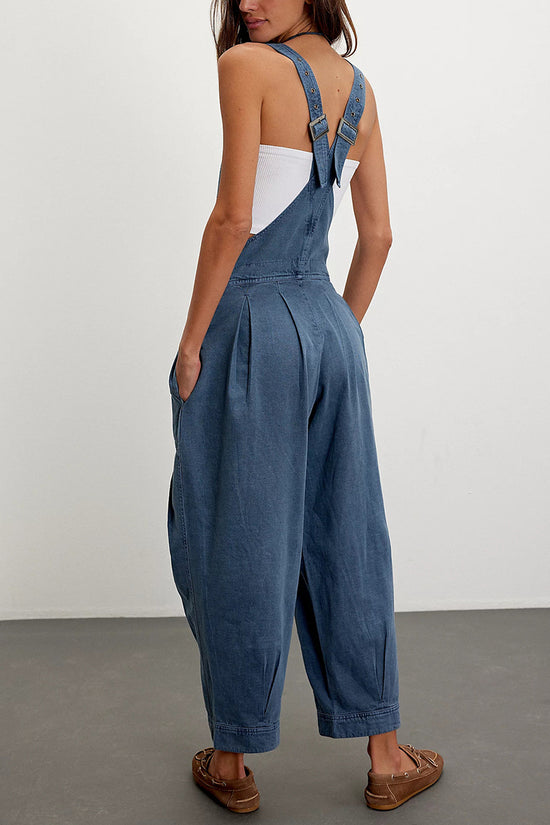 Casual Buttoned Overall Jumpsuit