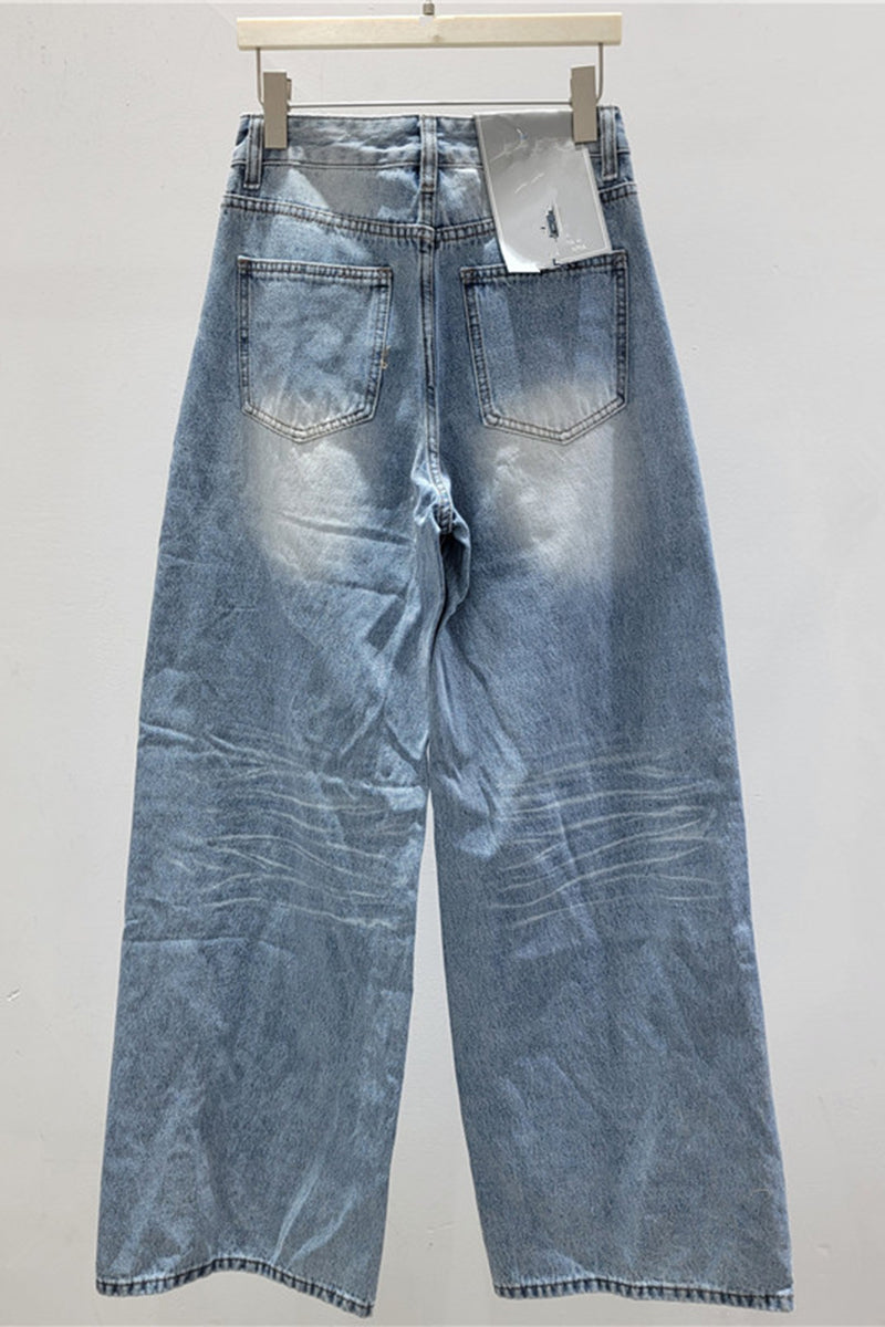 Embellished Straight Jeans