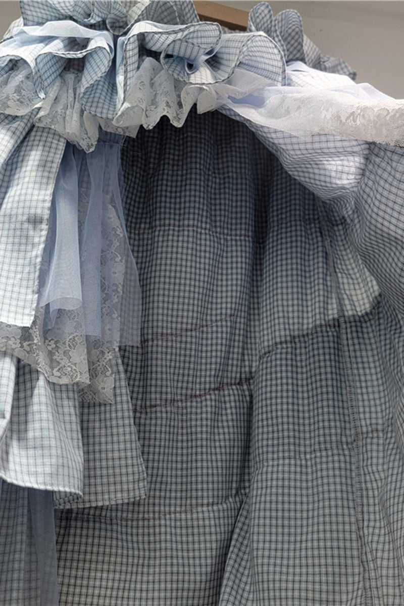 Layered Ruffle Midi Skirt