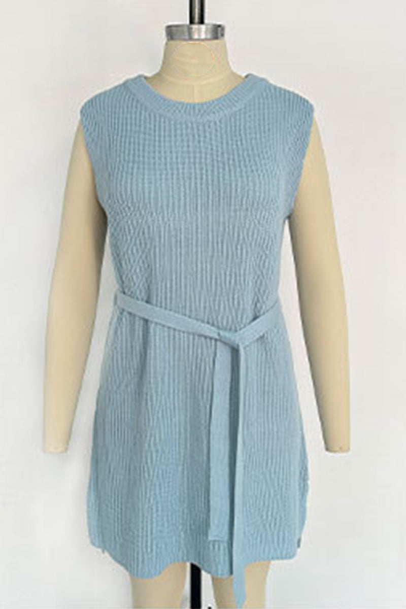 Knit Sleeveless Casual Dress