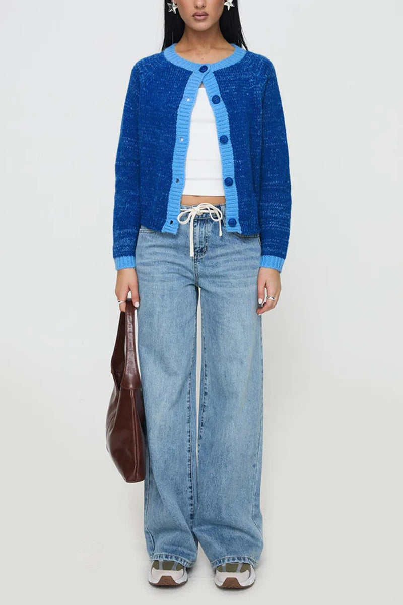 Button-Up Long Sleeve Casual Cardigan