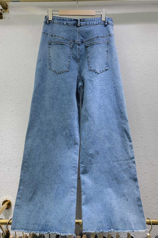 Star-Embellished Straight Jeans