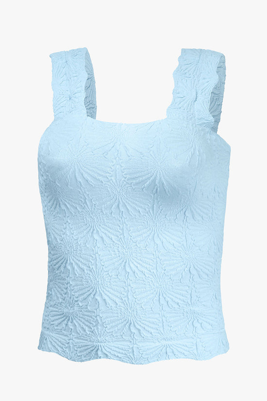 Textured Sleeveless Tank Top