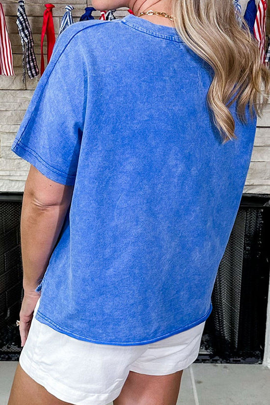 Star Patterned Casual T-Shirt
