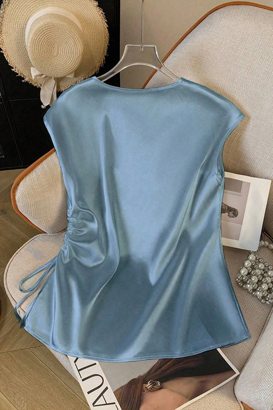 Elegant V-Neck Sleeveless Tank Top