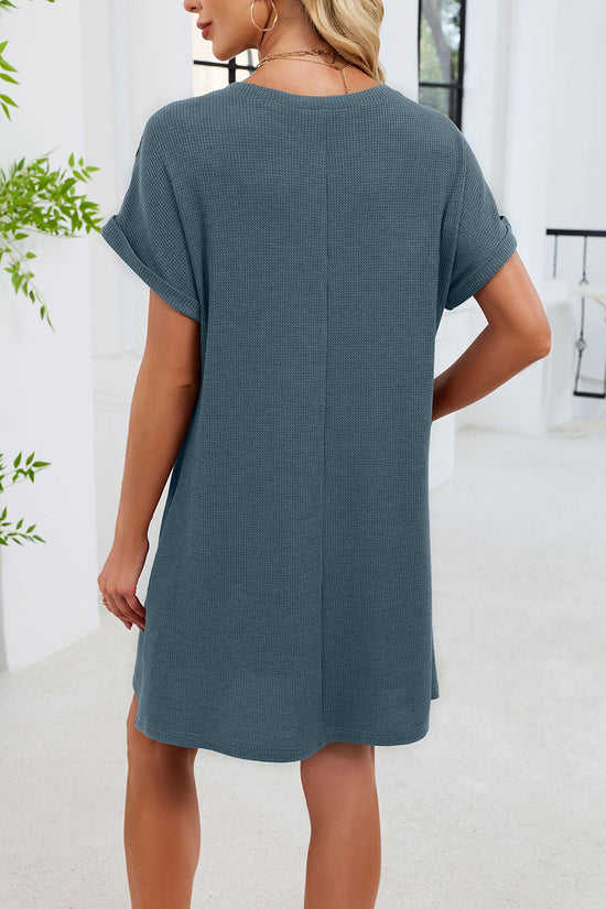 Chic Lace Sleeve Casual Dress