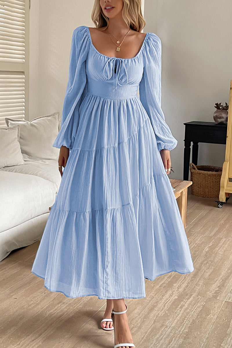 Elegant Long Sleeve Casual Dress
