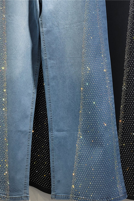 Sparkling Wide Leg Jeans