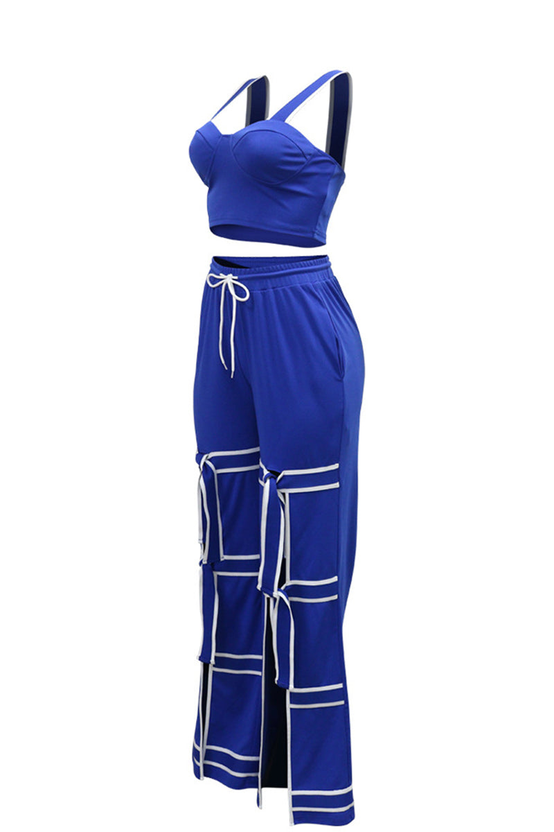 Strappy Cutout Pants Set
