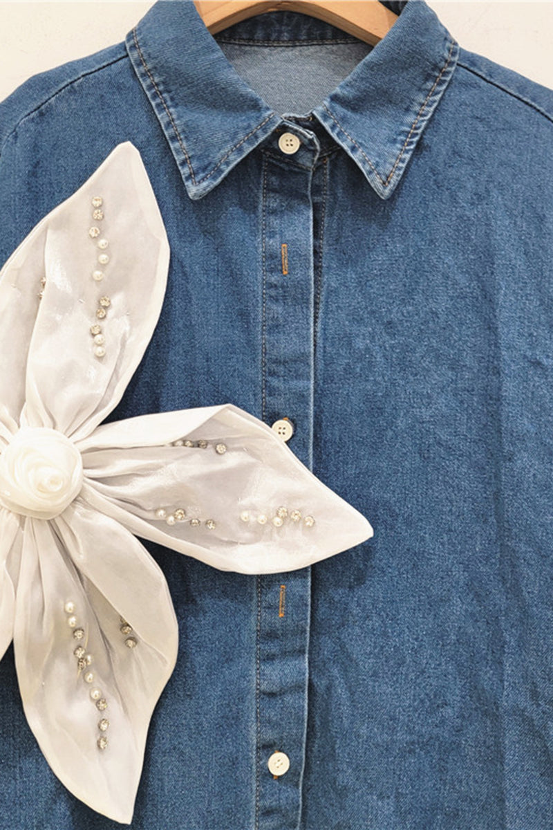 Floral Embellished Denim Jacket
