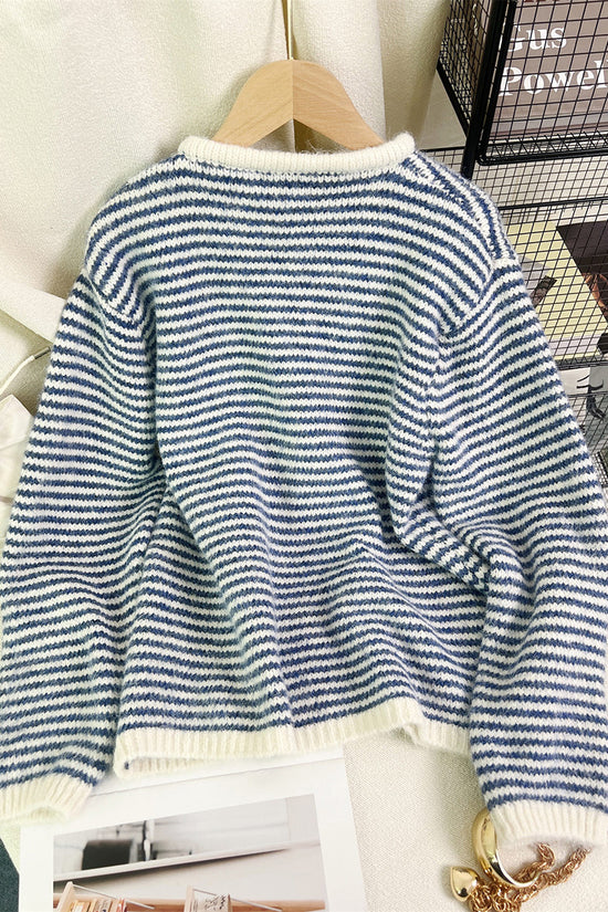 Striped Henley Sweater