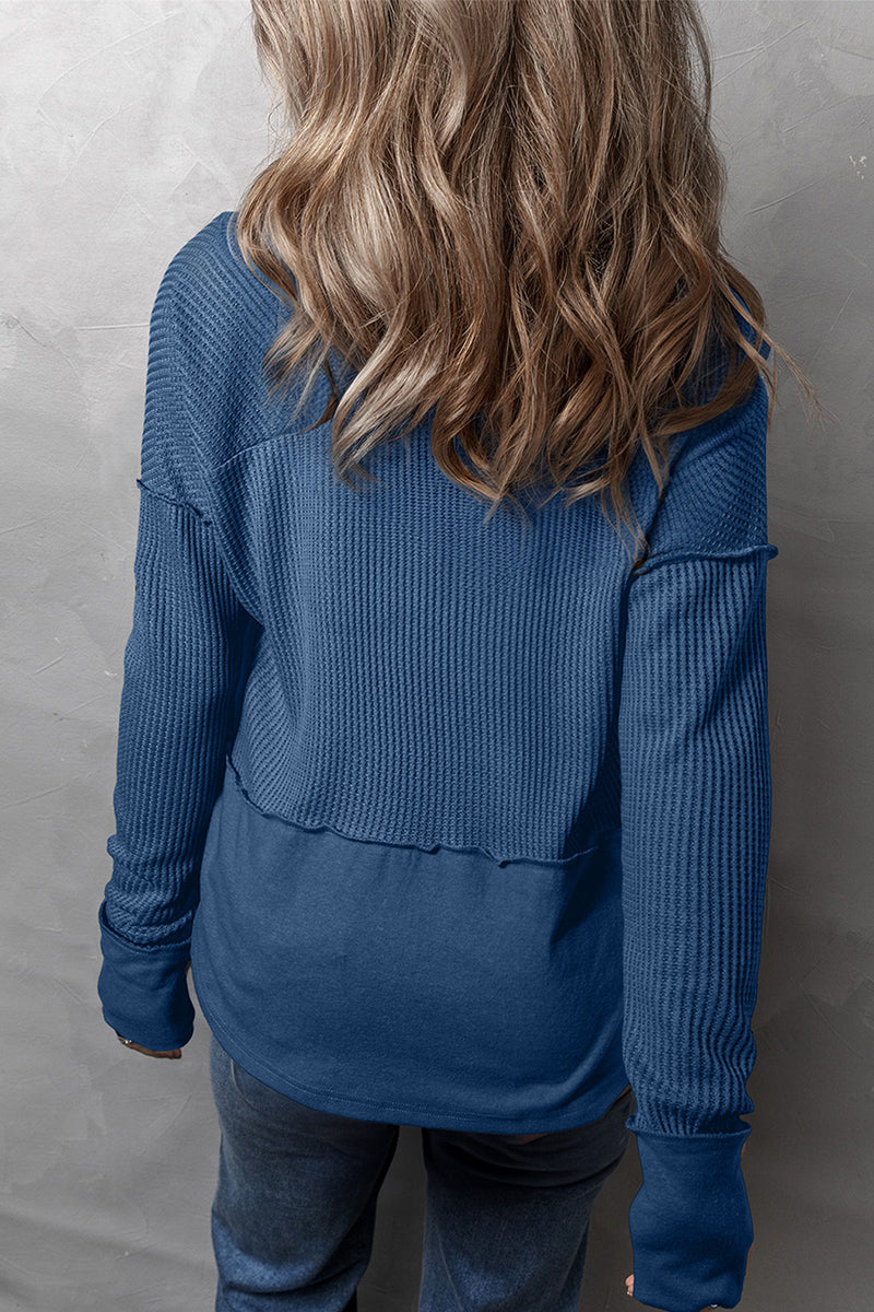 Relaxed Fit V-Neck Sweatshirt