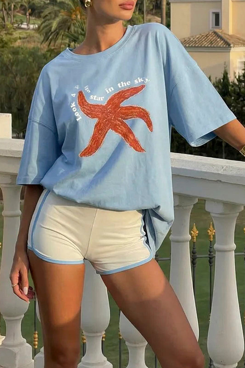 Starfish Graphic Casual T-Shirt