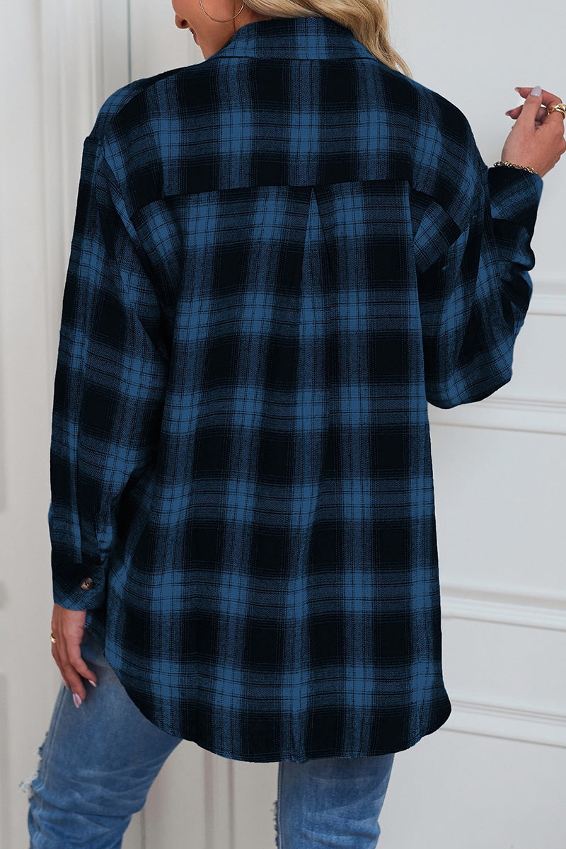 Casual Plaid Long Sleeve Shirt