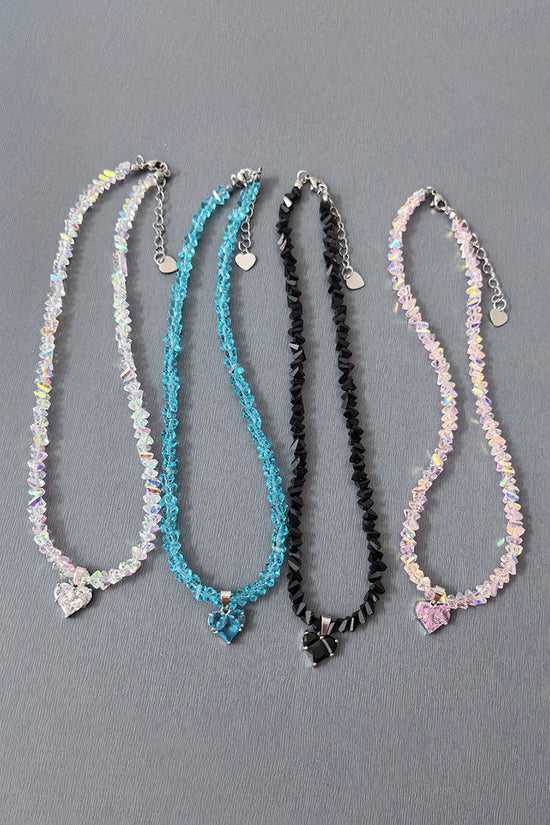 Sparkling Heart Pendant Necklace