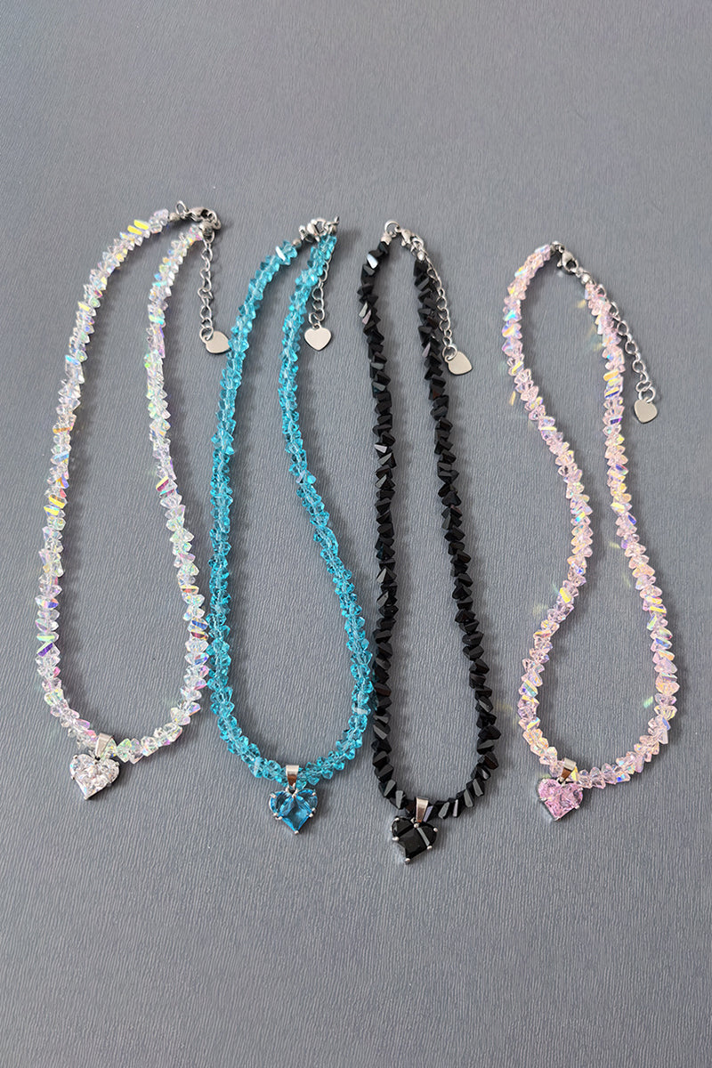 Sparkling Heart Pendant Necklace