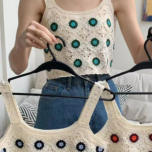 Crochet Floral Patchwork Camisole