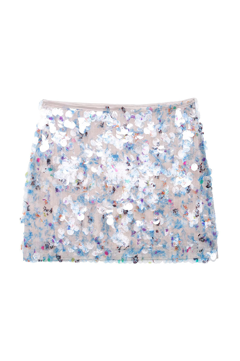 Sequin Embellished Mini Skirt