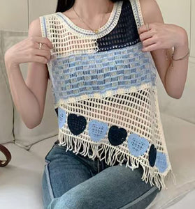 Heart Pattern Tank Top