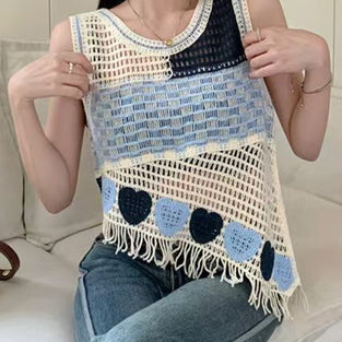 Heart Pattern Tank Top
