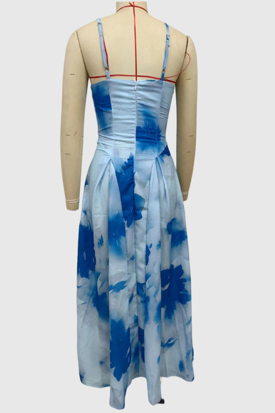 Floral Sleeveless Midi Dress