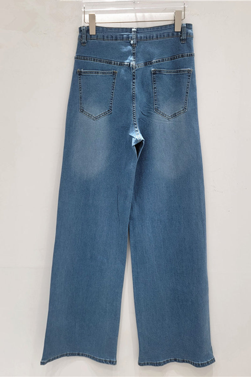 Embellished Straight Jeans