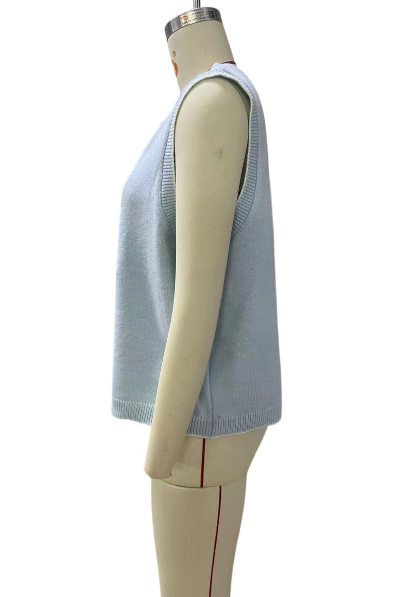 Lobster Graphic Sleeveless Sweater Vest