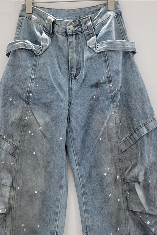 Trendy Straight Cargo Jeans