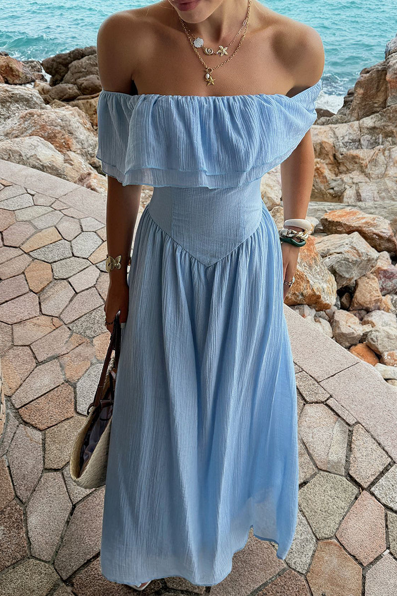 Off-Shoulder Casual Dress