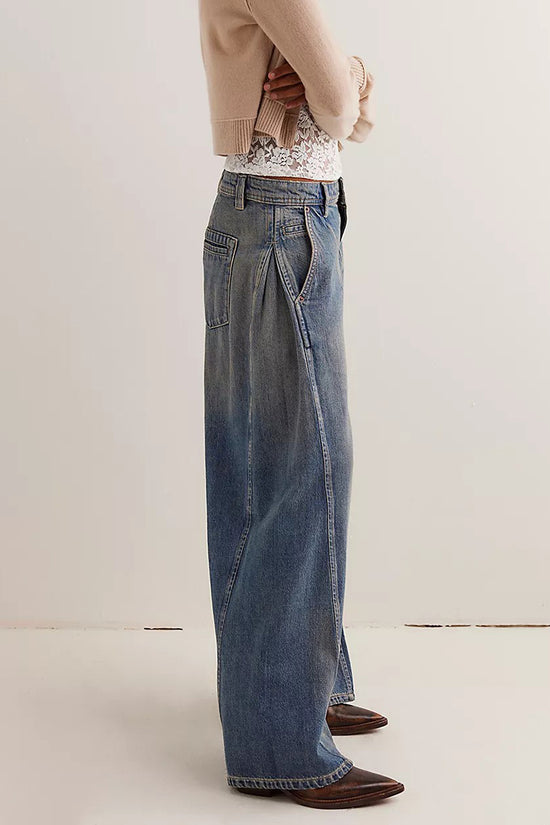Relaxed Fit Straight Leg Jeans