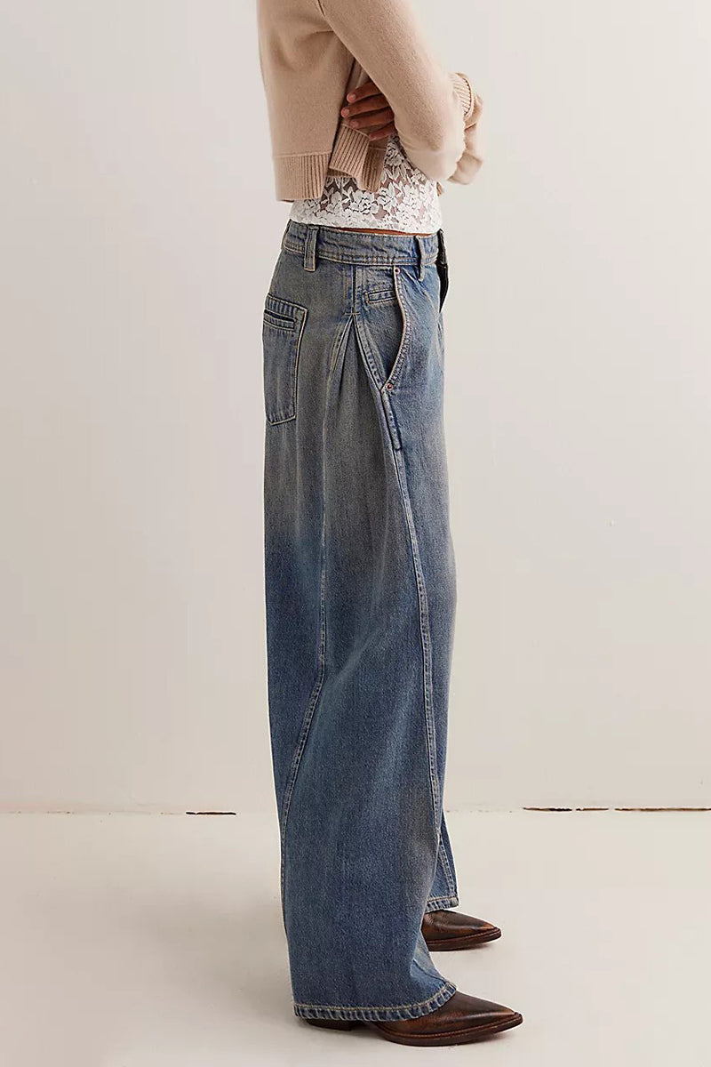 Relaxed Fit Straight Leg Jeans
