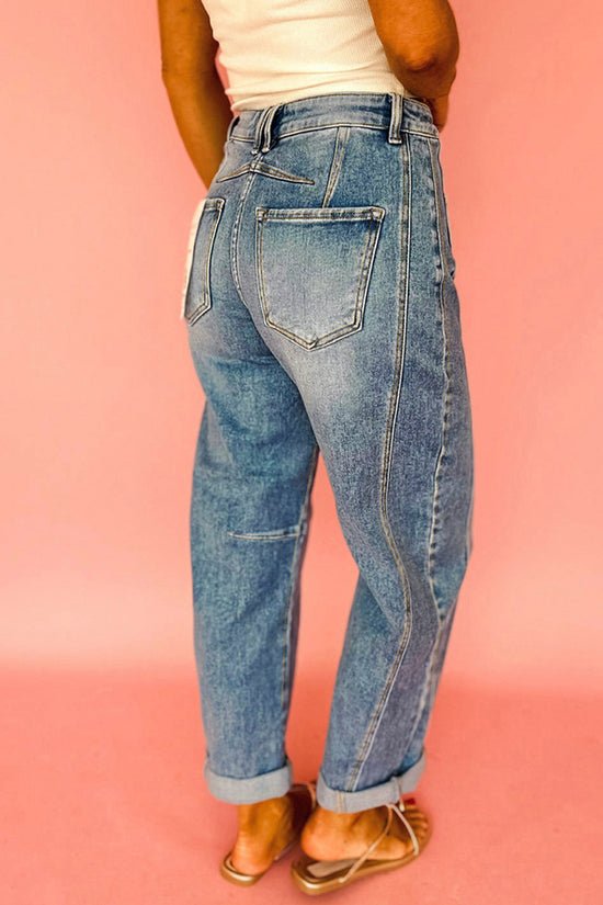 Classic Fit Straight Leg Denim Jeans
