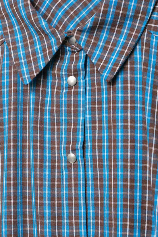 Plaid Belted Shirt Dress