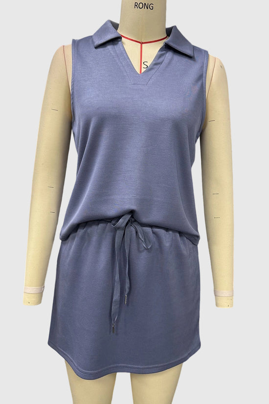 Sleeveless V-Neck Activewear Set