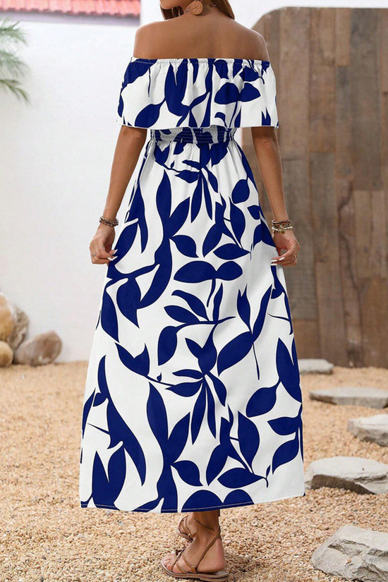 Off-Shoulder Floral Maxi Dress