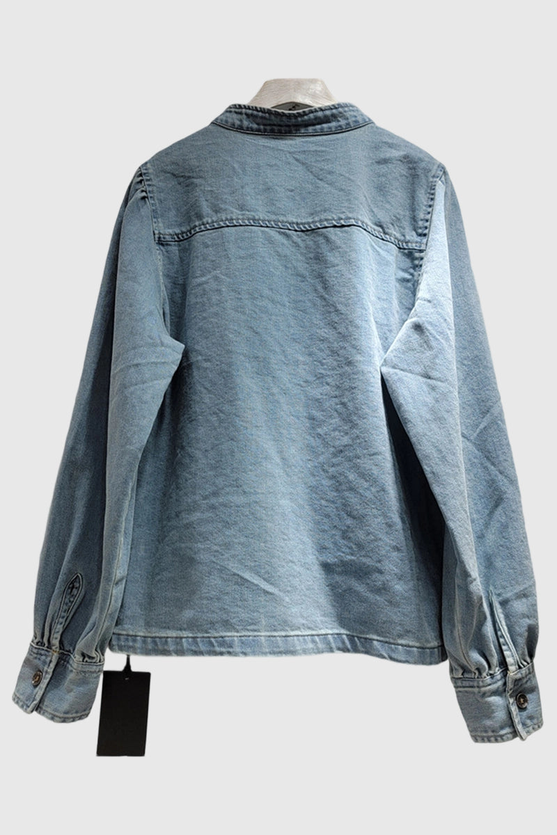Floral  Denim Jacket