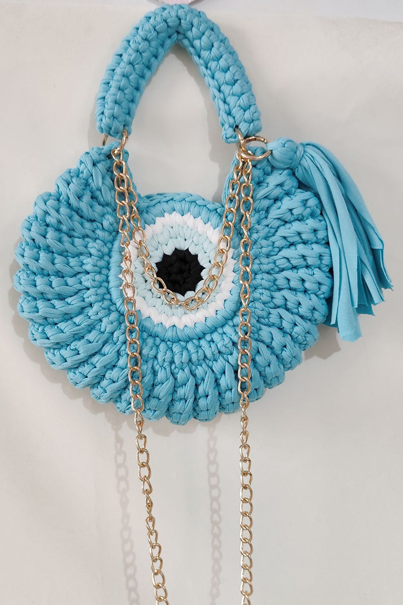 Chic Crochet Chain Shoulder Bag