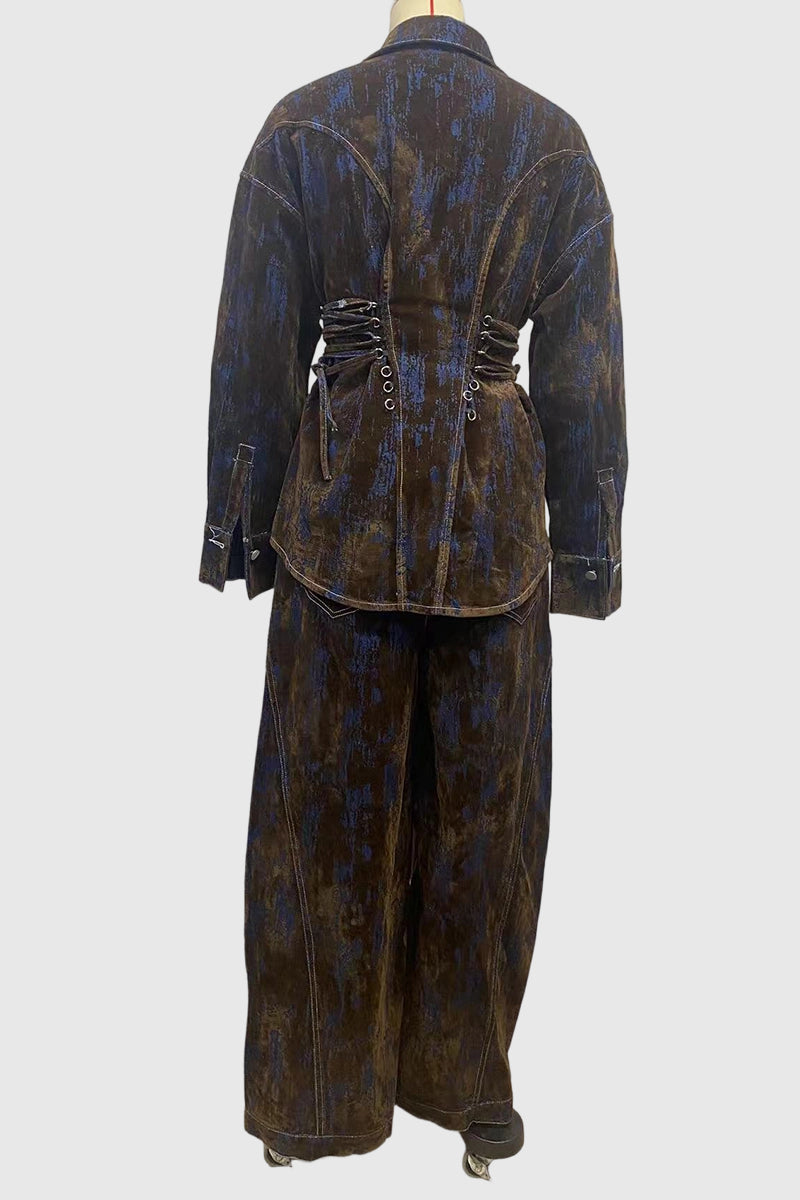 Chic Urban Style Pants Set