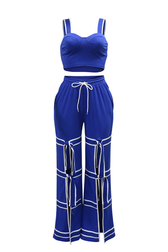 Strappy Cutout Pants Set