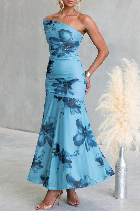 Floral Off-Shoulder Maxi Dress