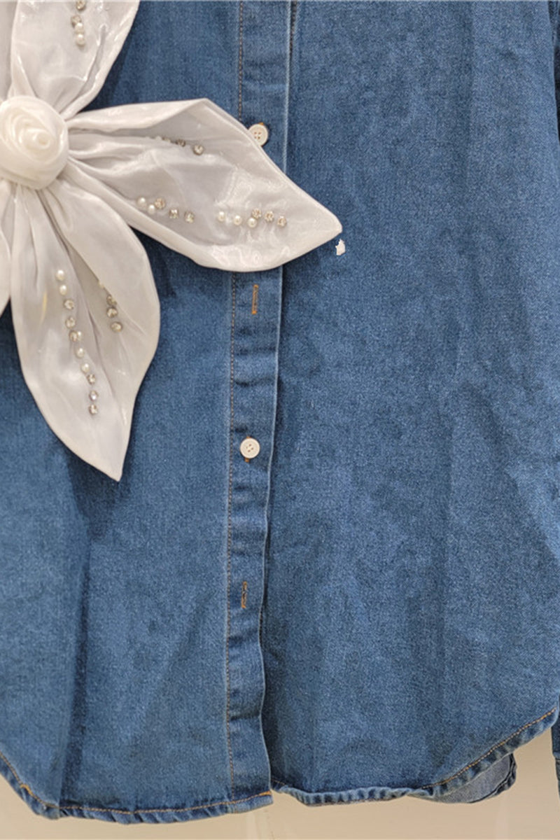 Floral Embellished Denim Jacket