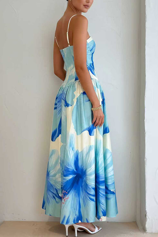 Floral Sleeveless Casual Maxi Dress