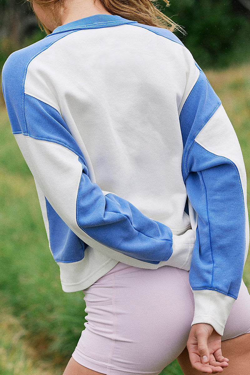 Colorblock Relaxed Fit Sweatshirt