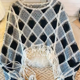 Intricate Crochet Fringe Knit Top