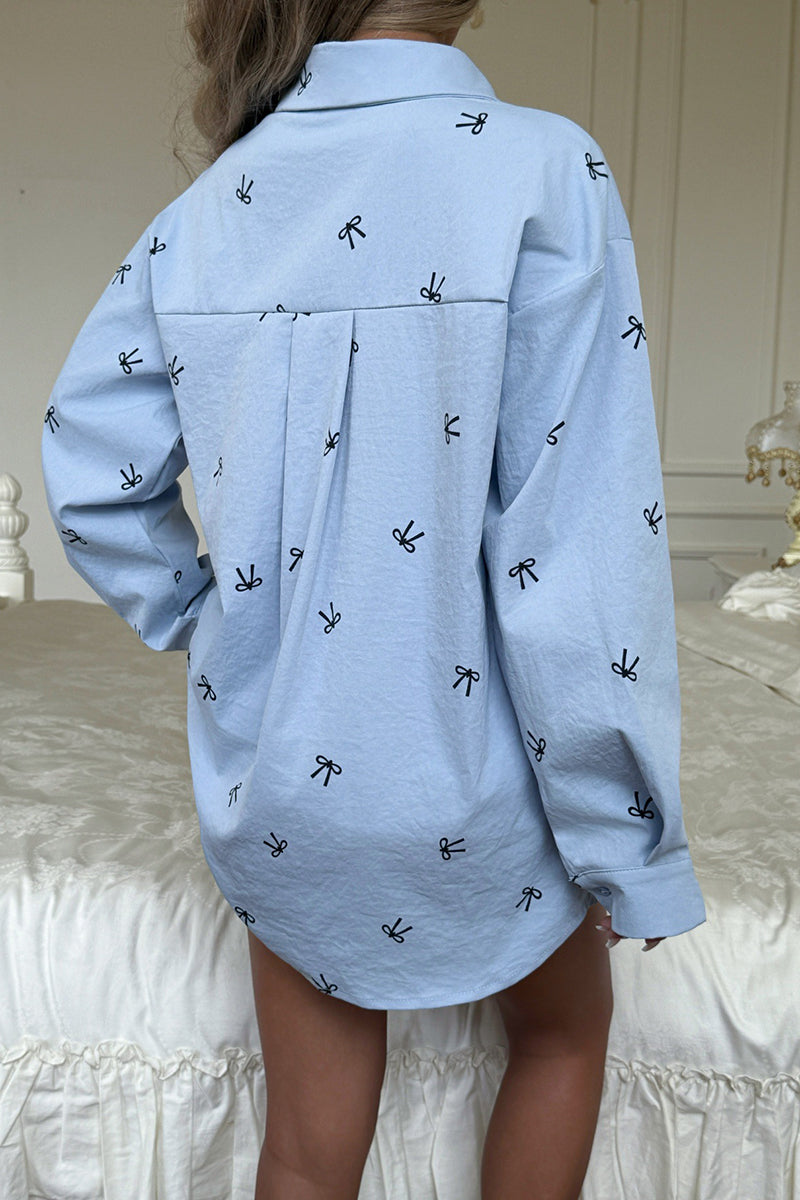 Printed Casual Button-Down Shirt